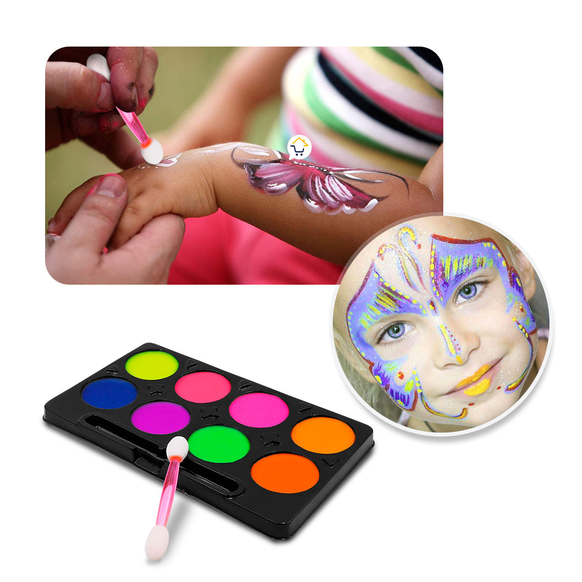 Miniatura 4 de Pinta Caritas Maquillaje Halloween NA080